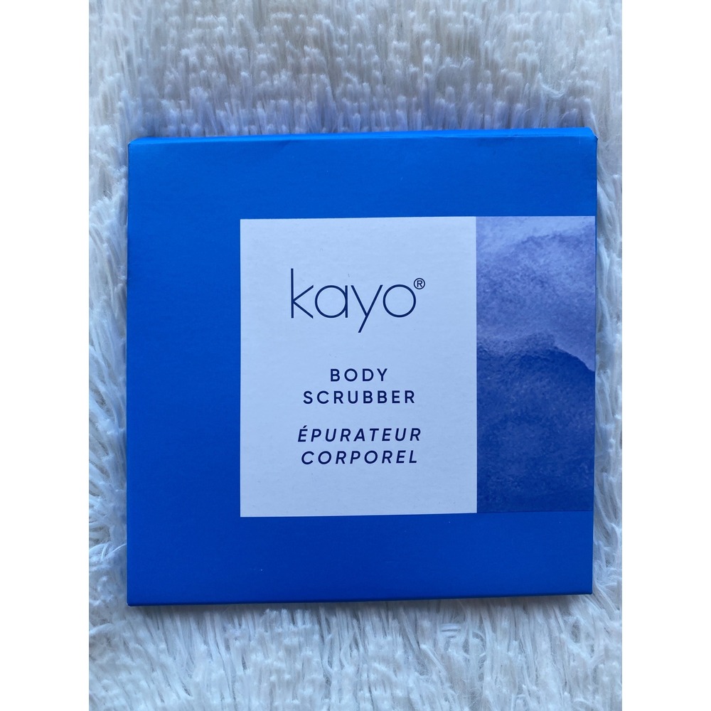 NWT KAYO Body Scrubber Unisex Blue Silicone Exfoliating Tool One Size